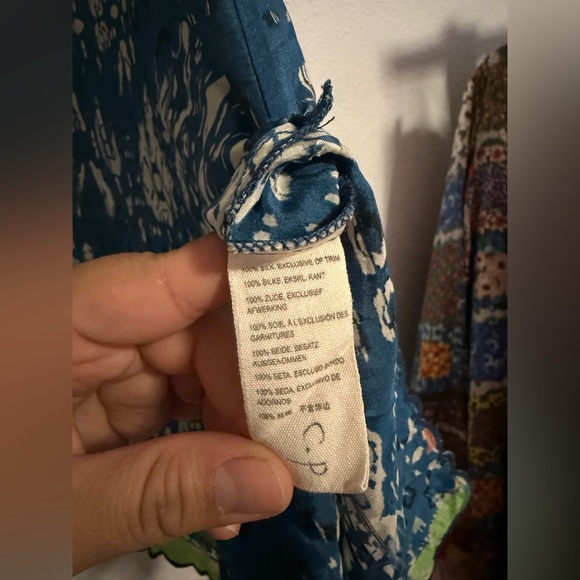 Johnny Was Puente Silk Tunic Geometric Print Top - Picture 6 of 9